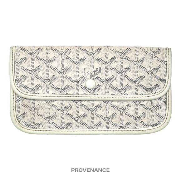 🔴 Goyard St. Louis Pouch Wallet - White Goyardine - Picture 1 of 8